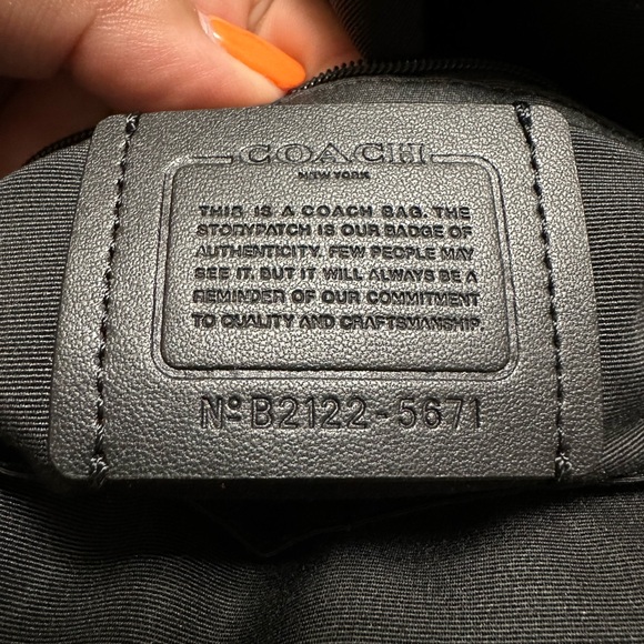 Coach Court Backpack in Signature Canvas Brown/Black - Picture 4 of 5